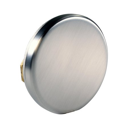 WESTBRASS Floating No-Hole Overflow Faceplate in Stainless Steel D980R-20
